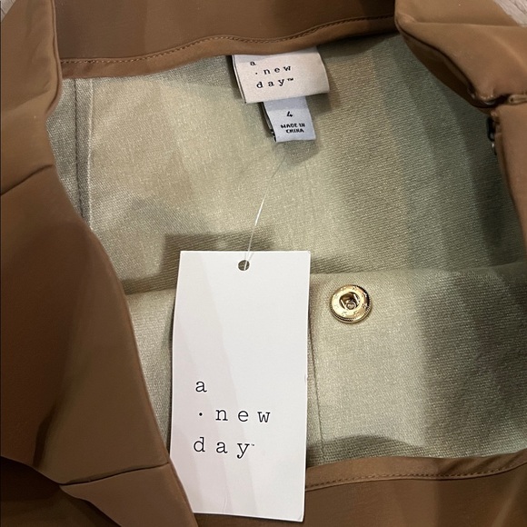 Women's Fit & Flare Midi A-Line Skirt - A New Day™ Brown  size 4 MSRP $39 - Picture 7 of 8